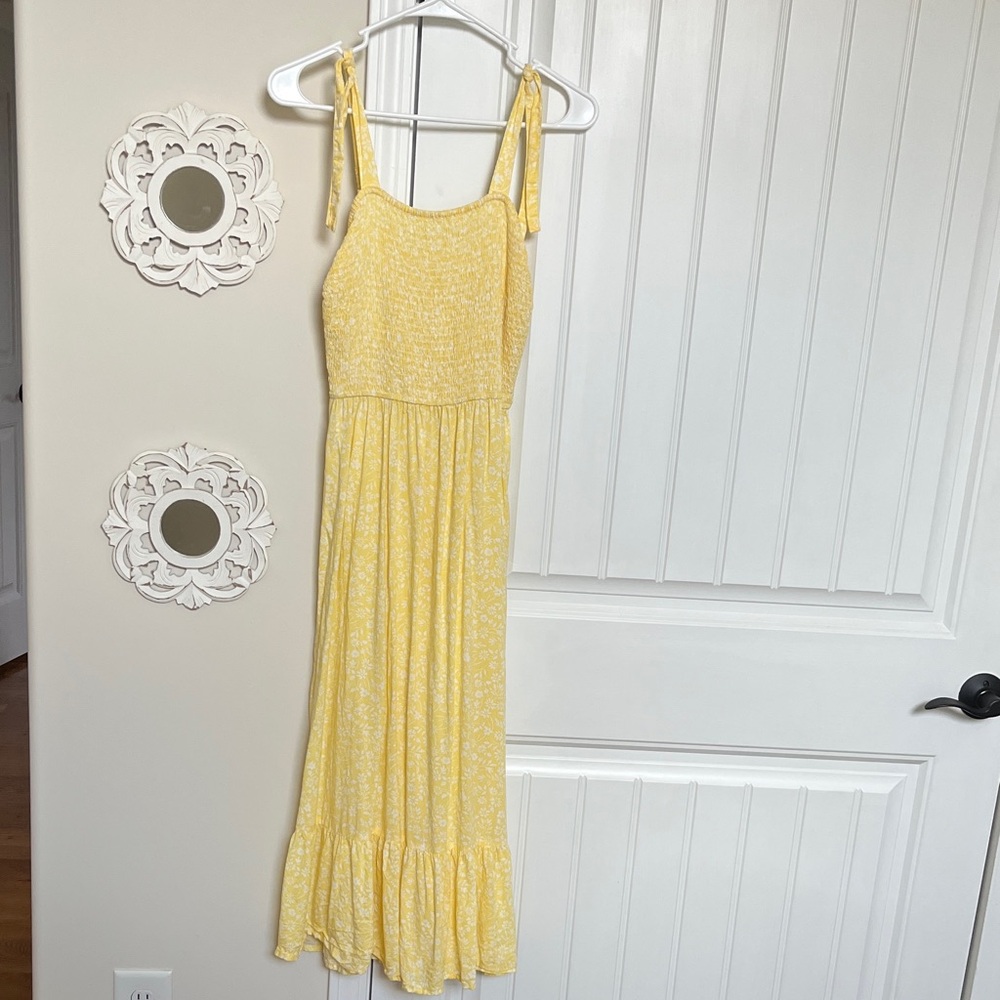 Japna Yellow Midi Dress